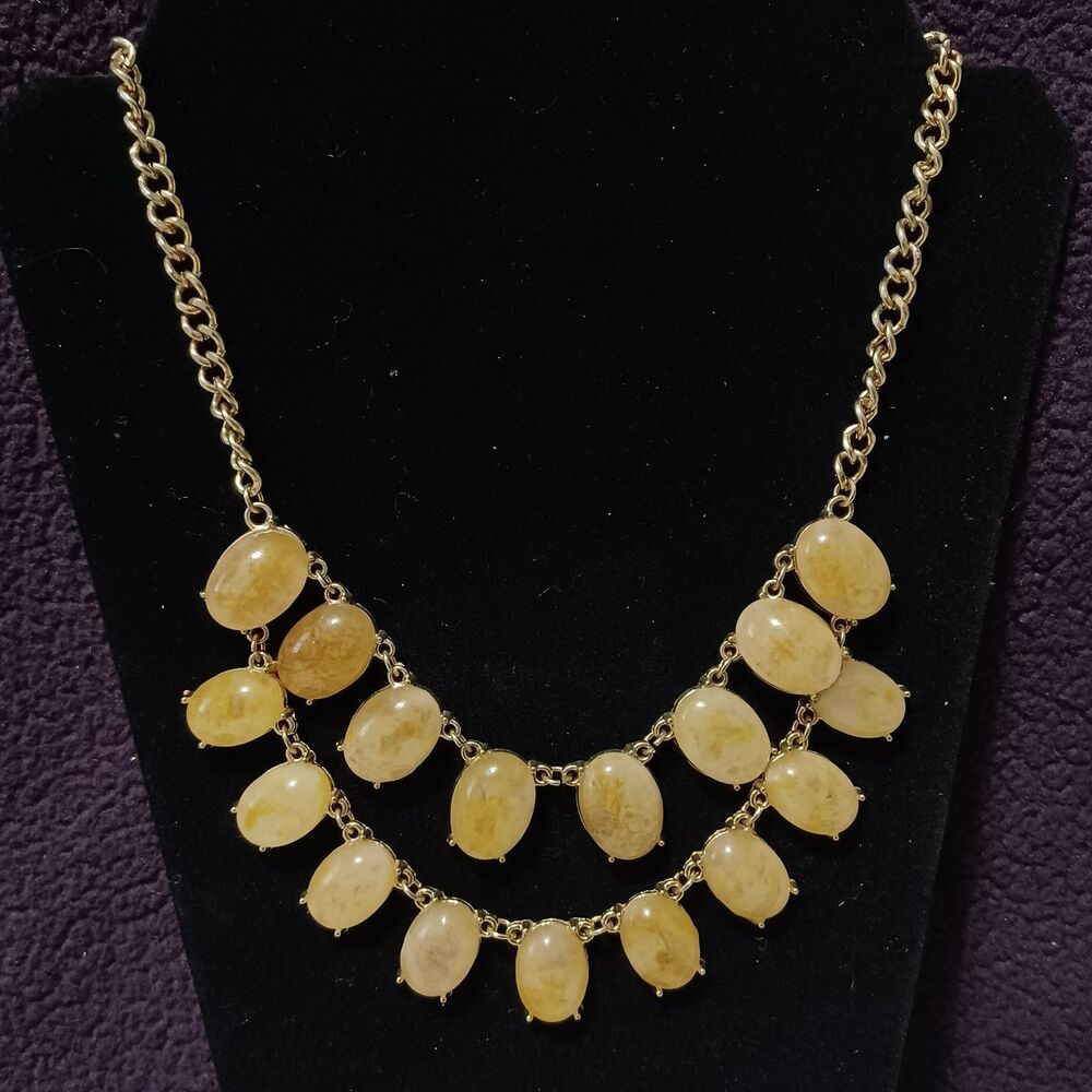HEY VIV! Vintage Two Tiered Bib Style Necklace, 21"